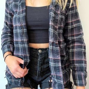 American Eagle grunge style flannel